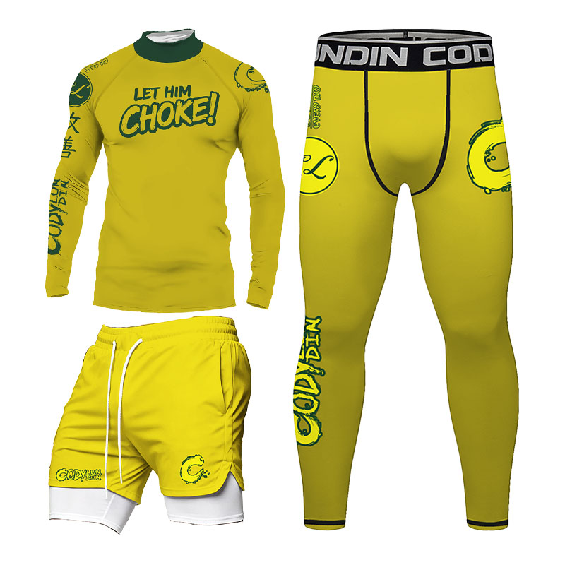 Rash Guard - Heren BJJ Rashguard Set No Gi
