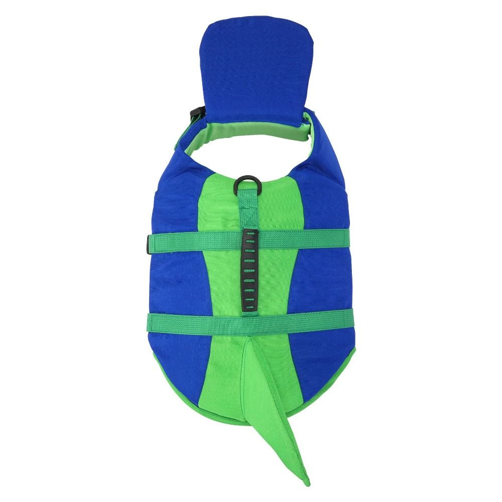Life Jacket - Hondenzwemvest in haaienvorm, waterdicht, scheurbestendig, verstelbaar,