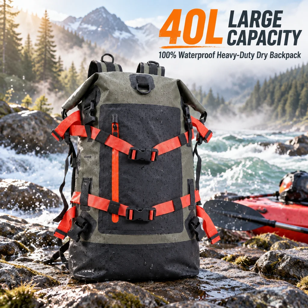 Dry Bag Waterproof - 40L Dry Bags voor heren &